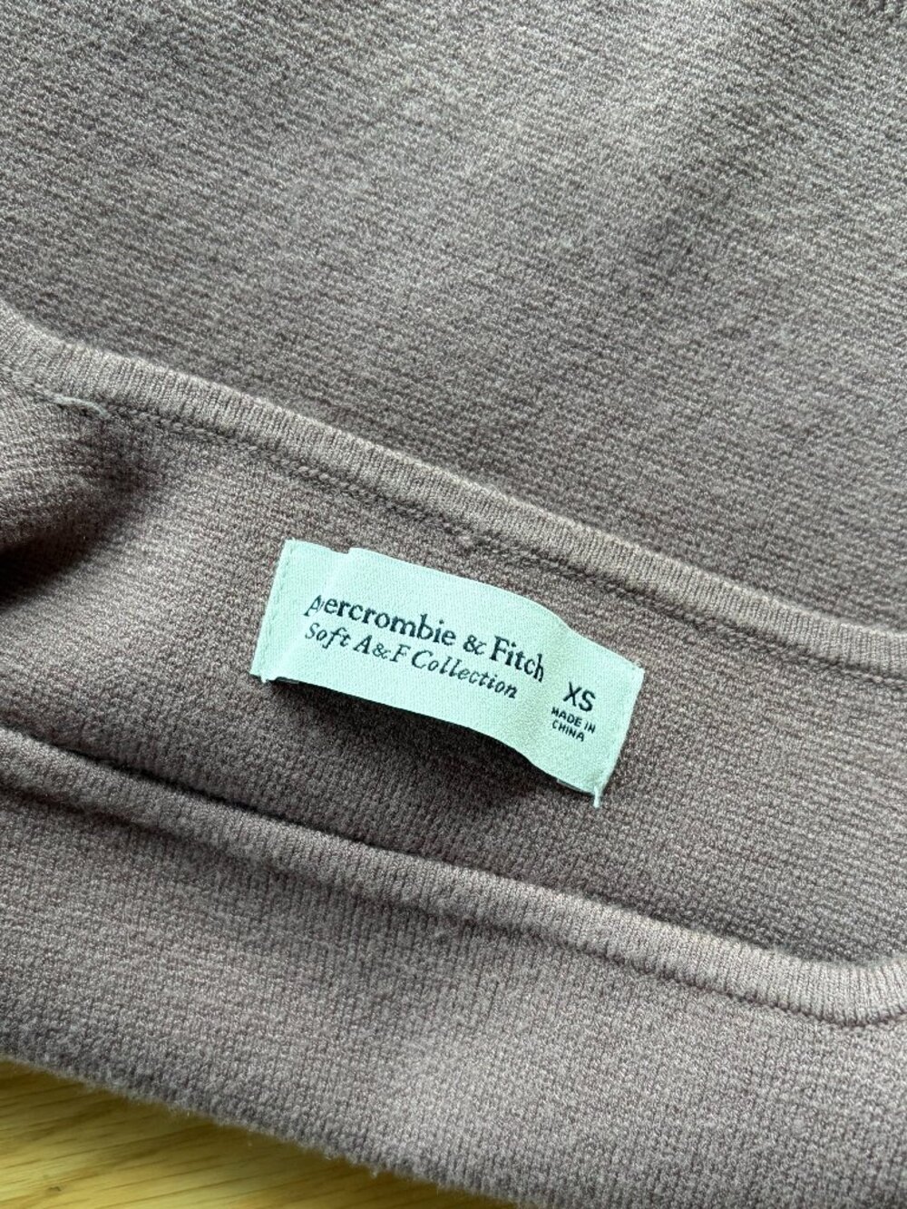 Abercrombie & Fitch LuxeLoft Squareneck Tank - Mauve, Size XS - Picture 4 of 4